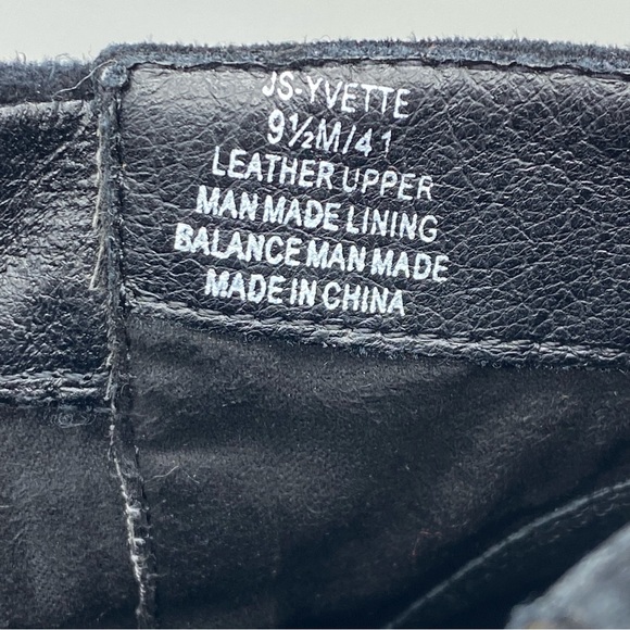 Jessica Simpson-Black Leather Ruched Ankle Bootie 9.5 - Picture 6 of 8